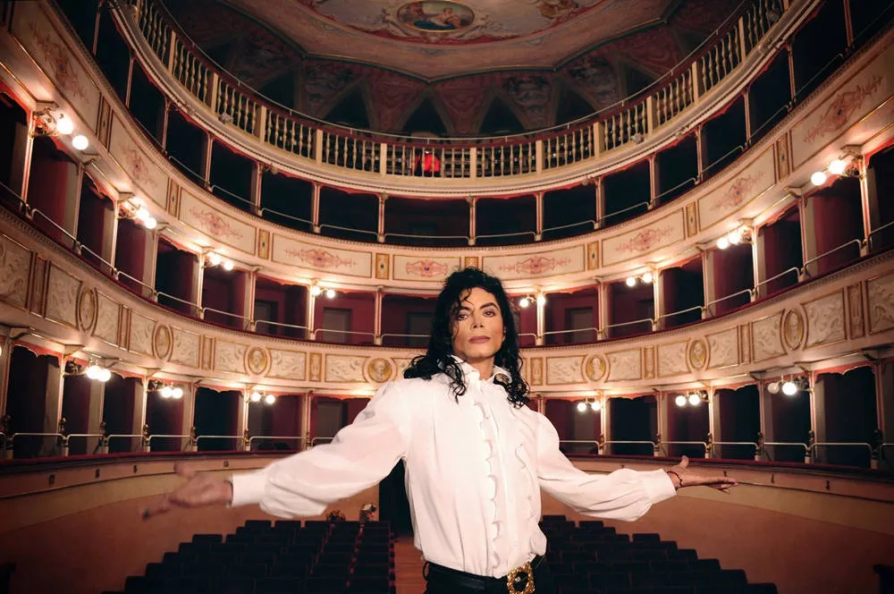 Michael Jackson tribute performer in a theatre